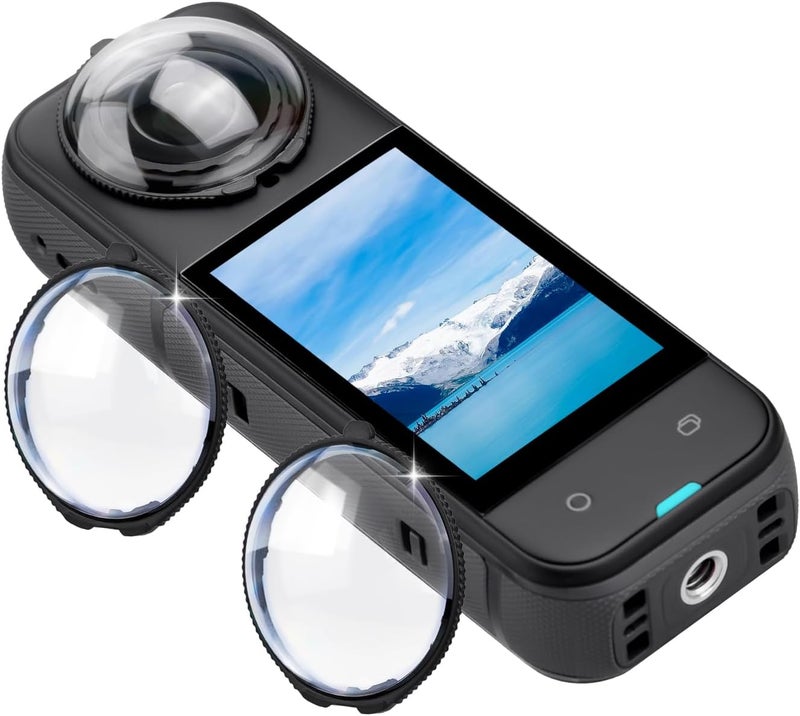 Flymile X5 Premium Lens Guard for Insta360 X5, High Transparency Tempered Glass Lens Protector Cover for Insta 360 X5 Protective Camera Anti-scratch Accessories - Image 1